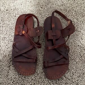 Brown Leather Sandals